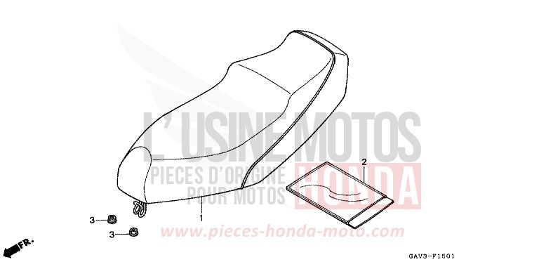 SITZ (2) von CB1300 Super Bold'or ABS PEARL CRYSTAL WHITE (NH193) von 1995